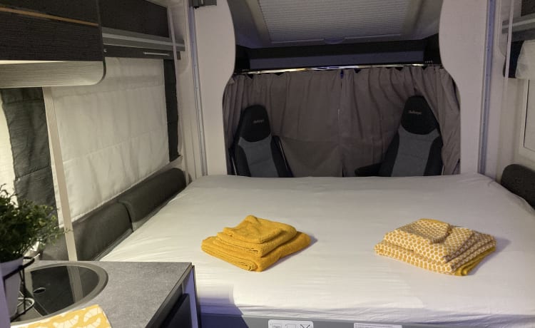 Droom op wielen! – Camper familiare di lusso con spazio vitale molto ampio