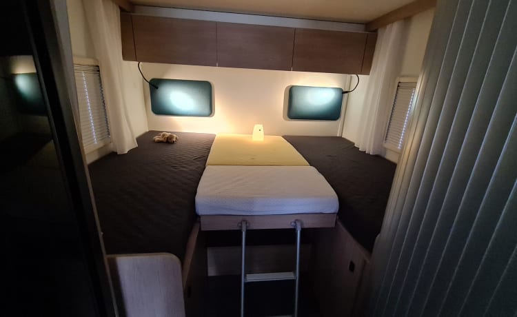 Joa 75T – Mobil-home familial moderne pour 5 personnes de moins de 3,5 t