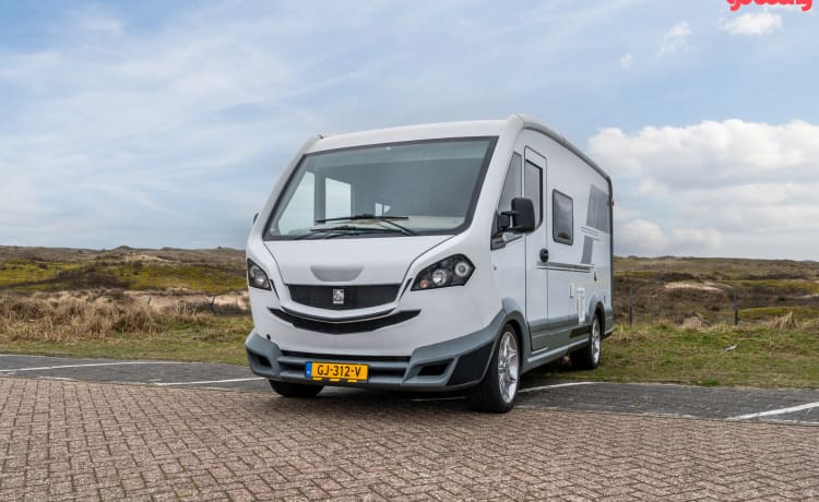 Compact en een beetje anders, superleuke camper!