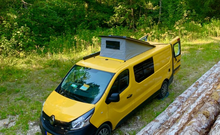 KIWI GOLD (6) – Renault Trafic Eco buscamper geheel zelfvoorzienend