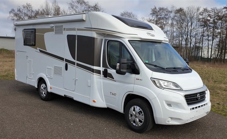 De Carado T447 camper, voor Uw ultieme vakantie gevoel.