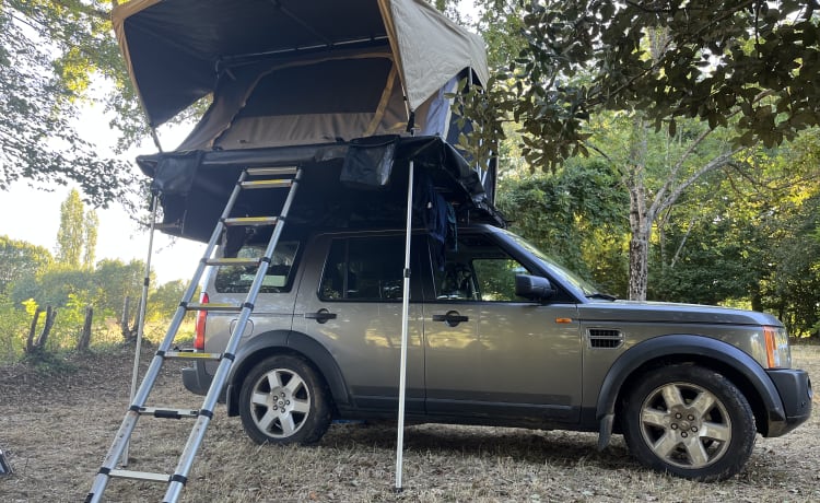 Land Rover Discovery 3 con tenda da tetto 4p