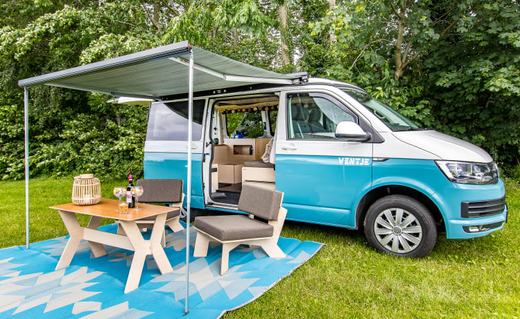 Ventje – Ventje Camper - Volkswagen Transporter T6 - 2018 - 3 pers - EURO 6