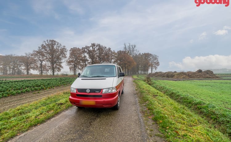 Classic red – Autobus Volkswagen 2p de 2002