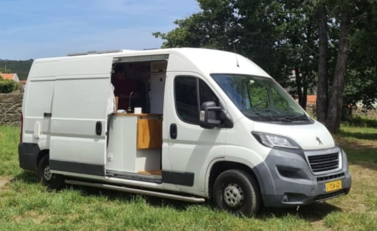 Piebe – Peugeot Bus Camper, komplettes Haus auf Rädern