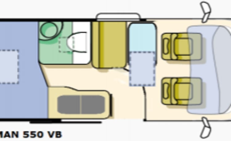 Roja │ Camping-car spacieux et luxueux pour deux personnes