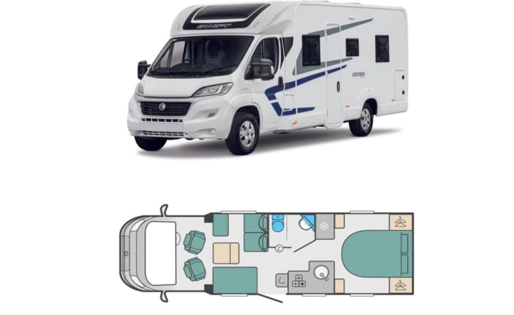 THE SAVOY – LUXURY MOTORHOME WITH FIXED ISLAND BED