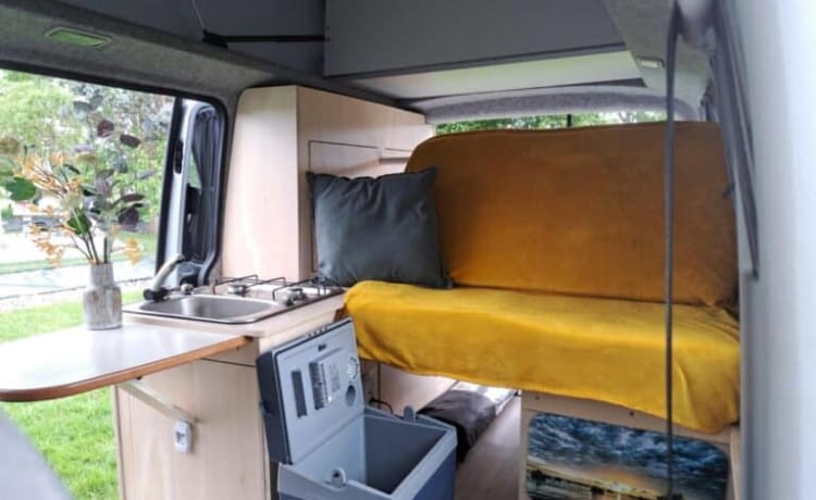 Super mooie compacte  4 persoons Volkswagen T5 camper