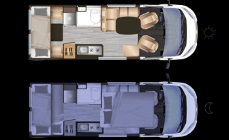 NEW Dreamer camper five from 2022 - family camper van