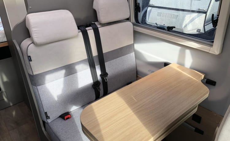 Nieuwe Camperbus Grey Matter – FORD LMC Innovan 590 camperbus uit 2024 Grey Matter