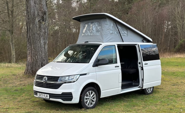 Corrie – 4-persoons Volkswagen campervan uit 2021