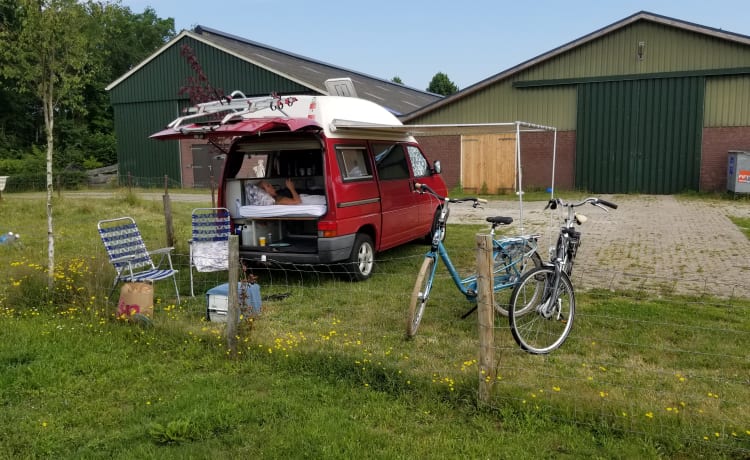 leichtes Haus! Begeben Sie sich mit diesem gemütlichen VW T4 auf einen unvergesslichen Roadtrip!