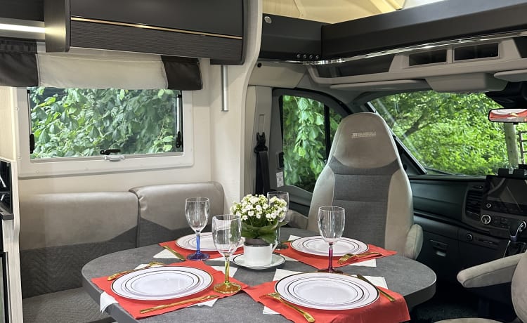 Dolphin  – Luxe camper met 4 slaapplaatsen