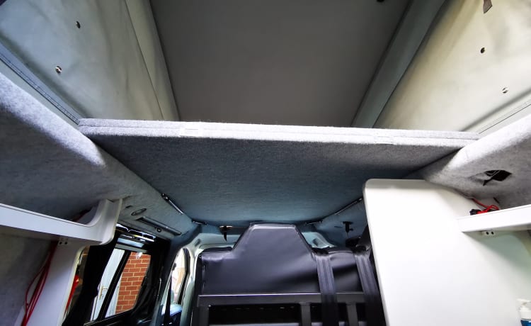 Mercedes Campervan mit Aufstelldach mit großer Küche + Toilette