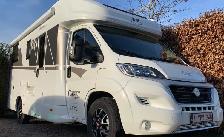 001 – Luxueuze nieuwe mobilhome te huur - 4 slaapplaatsen - Rijbewijs B