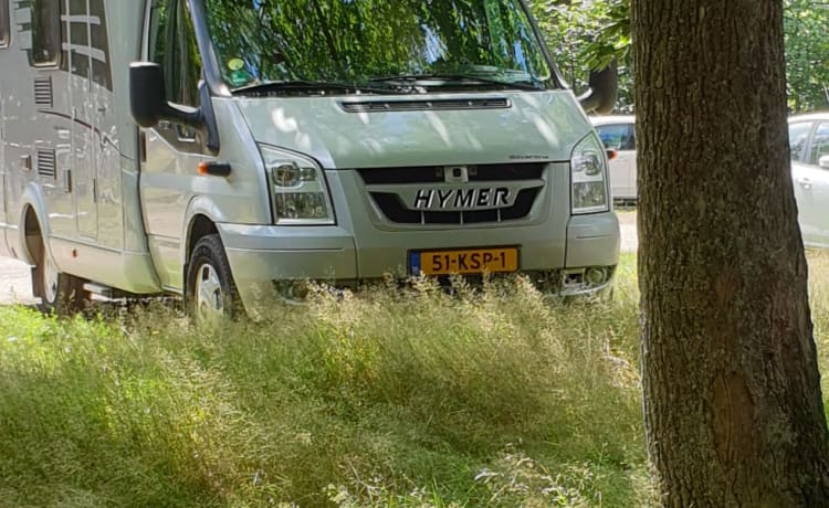 Paradepaard – 3p Hymer integrated uit 2010