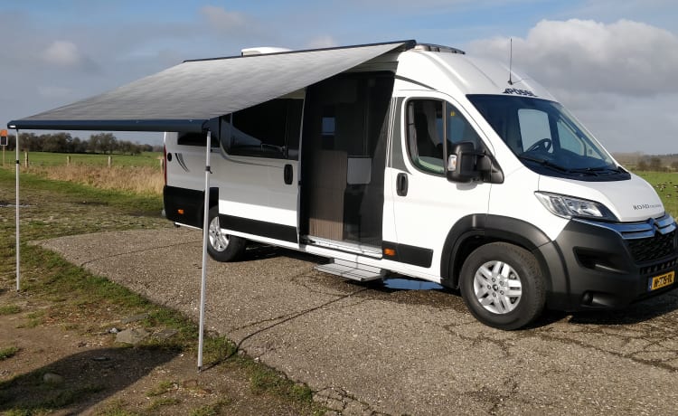 Camping-car de luxe Pössl 640 avec lits de longueur