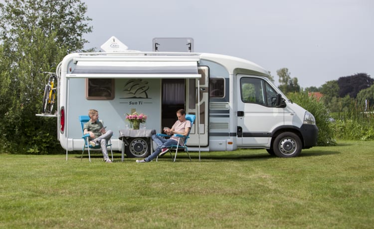 Sunny Boy – Camper 4 P Knaus Sun TI, letto grande, 2 x aria condizionata - regione di Nijmegen