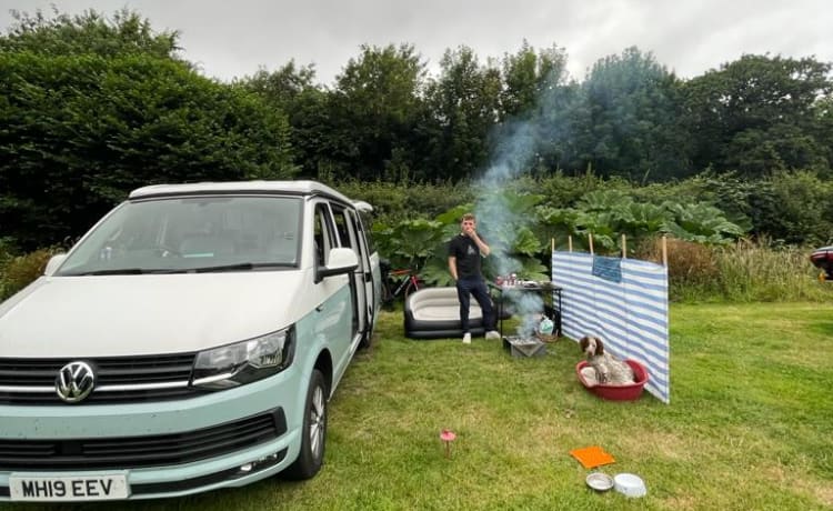 ‘Happy Days’ – Vrijwel gloednieuwe stijlvolle Volkswagen T6 SWB