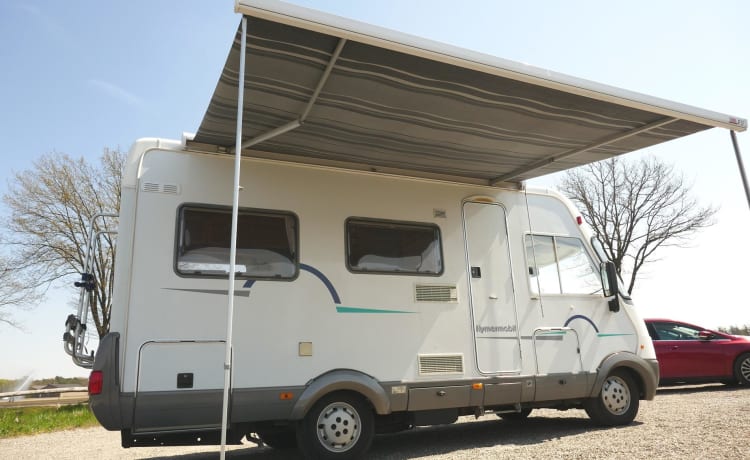 4p integral Hymer with Fiat chassis from BJ2000 type B534