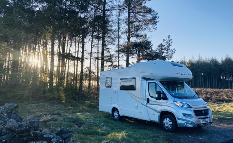 Autotrail Tribute 4 places, camping-car de luxe adapté aux chiens - Northants/Beds 