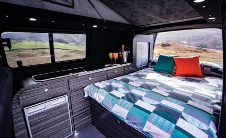 Grey VW Camper – Lake Windermere Luxury heated campervan 