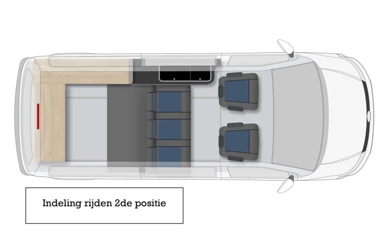 Yellow Submarine – Bus camper VW T5 Extended - Just like a car