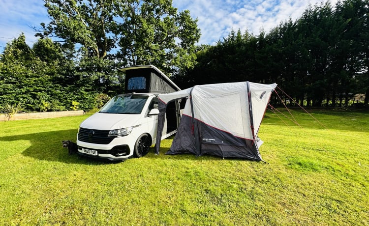 4 berth Volkswagen Transporter campervan from 2020