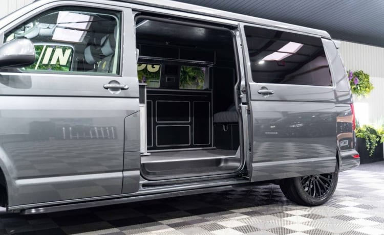 Grey VW – 4 berth Volkswagen campervan from 2023