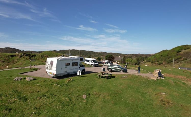 Big Bertha – Sea Newlife, Edinburgh (Fiat Ducato) sleeps upto 7, 5 is super comfortable