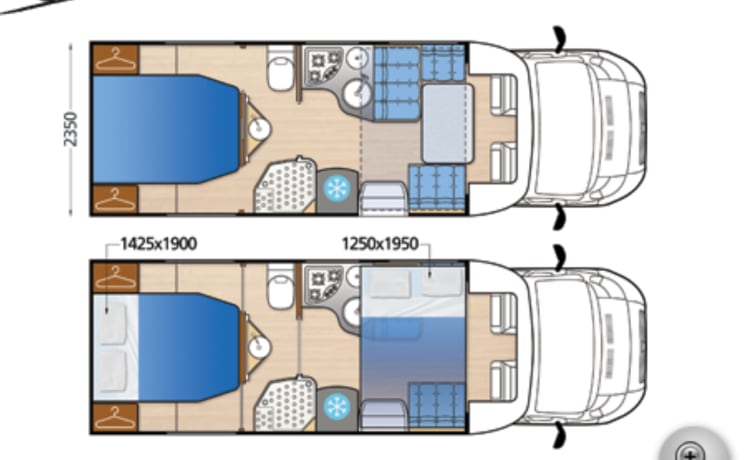 McLouis Sovereign 78 – Camper per 5 persone molto lussuoso e moderno, libertà con vero comfort