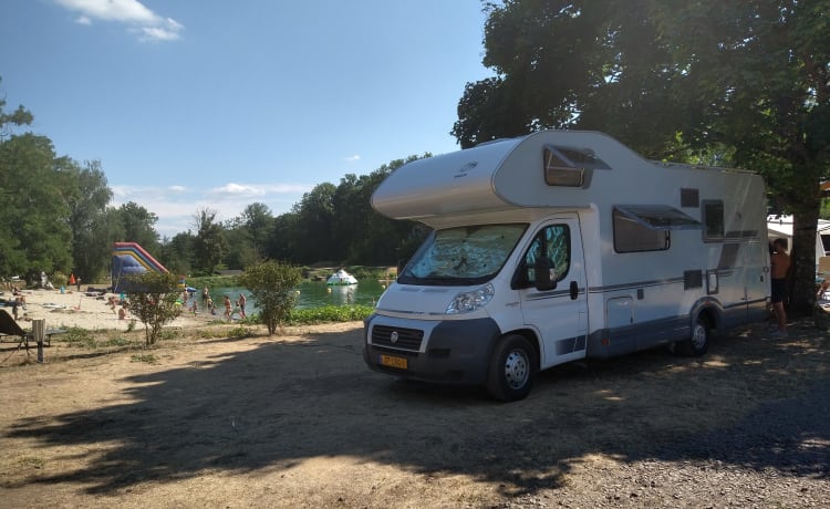 Luxury family camper ready for wonderful trips