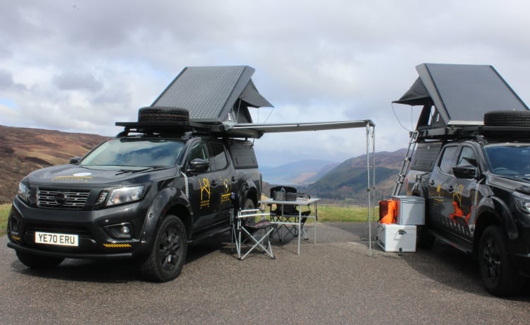 Highland Overland - Shackleton  – Overland Trucks à louer dans les Highlands écossais (aéroport d'Inverness)