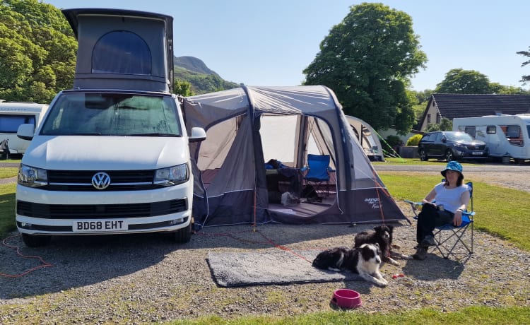 4 berth Volkswagen campervan from 2018
