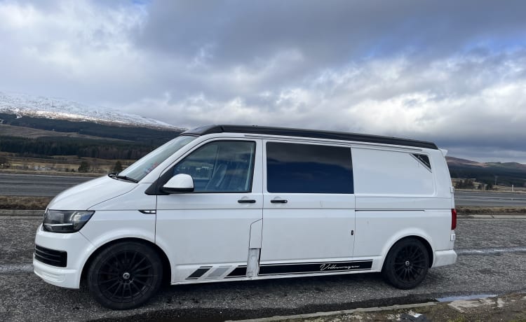 2 berth Volkswagen T6 LWB 2016 ( awning sleeps additional 2 persons ) 