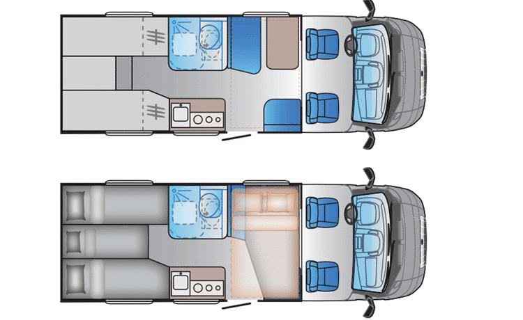 vanaf  juni 2021 – Nuovo camper: The Sun Living S 70 SL Travel Star Edition