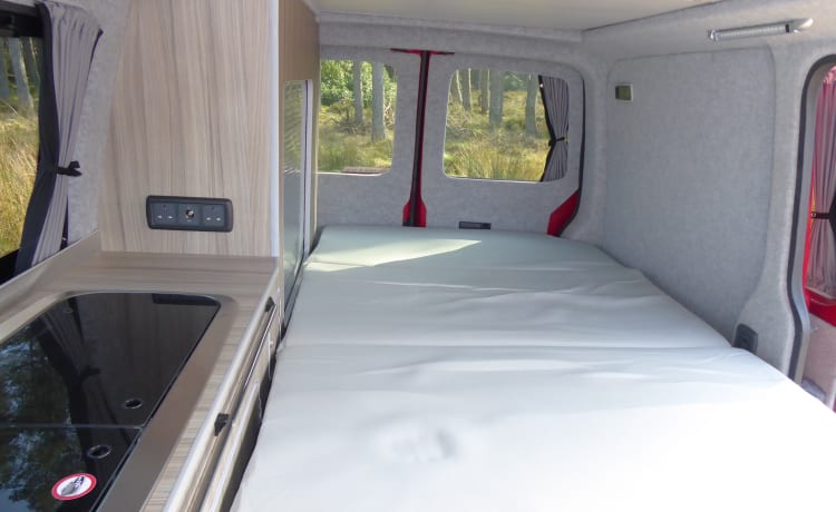 Ruby – Luxury modern Volkswagen Automatic 4 Berth Campervan fully equipped 