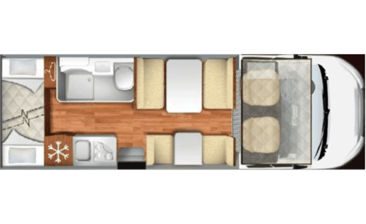 Alcove 6P nice and large and luxurious, 2017 model