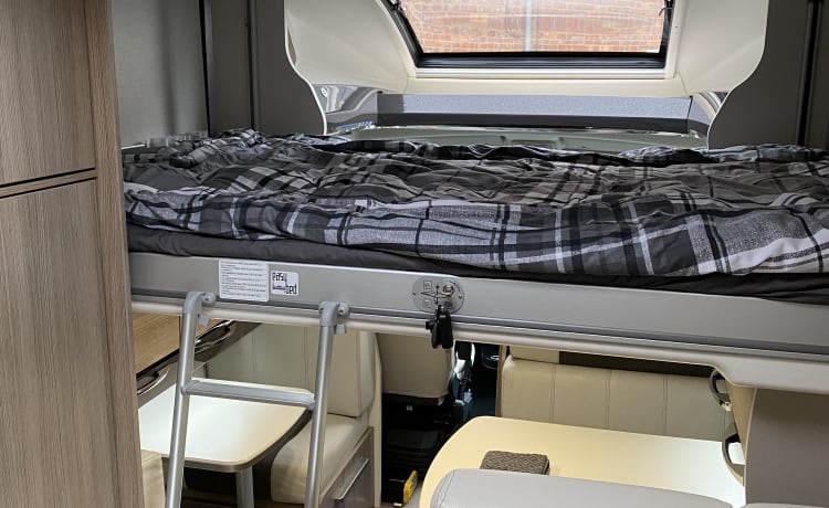 Margo – Hire Margo our immaculate seven berth Chausson Motorhome.