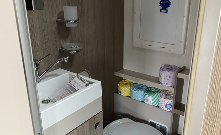 Margo – Hire Margo our immaculate seven berth Chausson Motorhome.