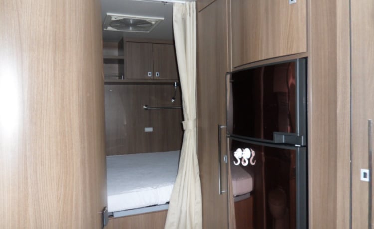 Beautiful luxury family camper Challenger Prium XG with powerful engine