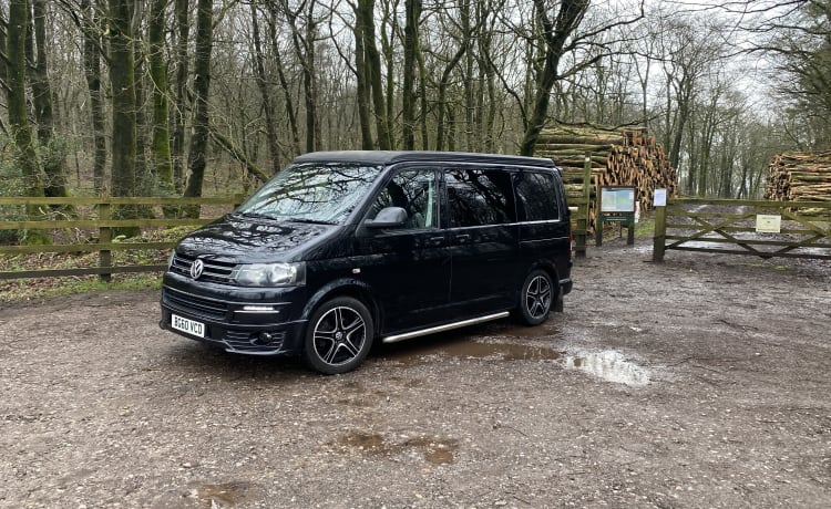 The Death Star – VW T5.1 with cabin heater. 4 berth in SW England