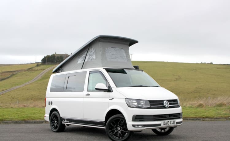 Jessie – 4-persoons Volkswagen Transport Campervan uit 2018