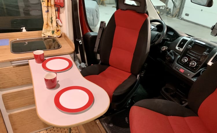 Camping-car confortable Fiat Ducato