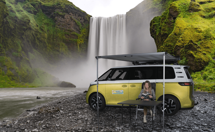 E-Camper – 2-4p VW ID.Buzz (Lime/Wit, 2023) Elektrisch