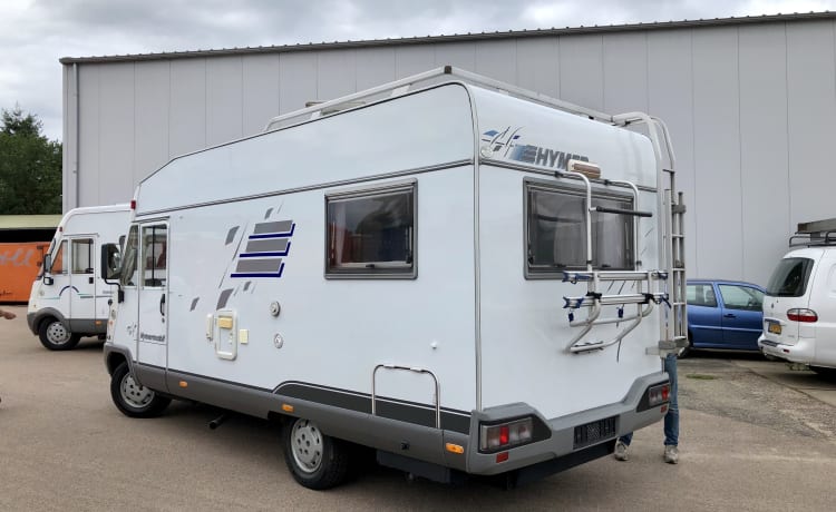 "Popeye" – Luxe, ruime 4p Hymer Classic B534, zeer compleet, vrij vanaf 26/09