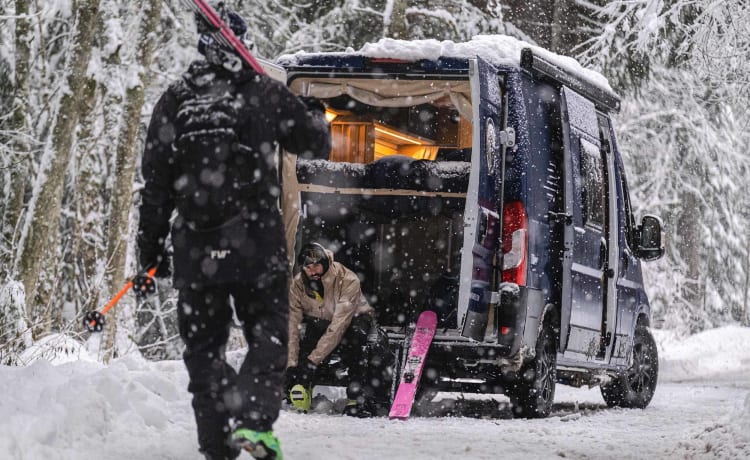 LE VAN ØBERNIGHT Chamonix - slapen onder de sterrenhemel