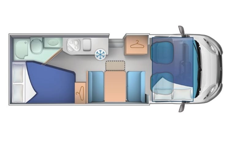 Dymond Camper – Autobus Fiat 6 places à partir de 2020