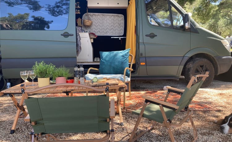 GreenLife – Mercedes Sprinter, camping-car attrayant très spacieux, 7 mètres