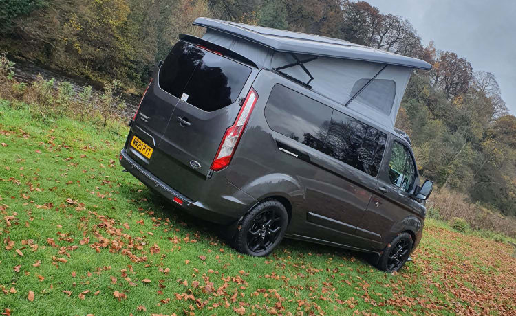 2020 Ford Transit Custom Camper voor kamperen op of buiten het elektriciteitsnet